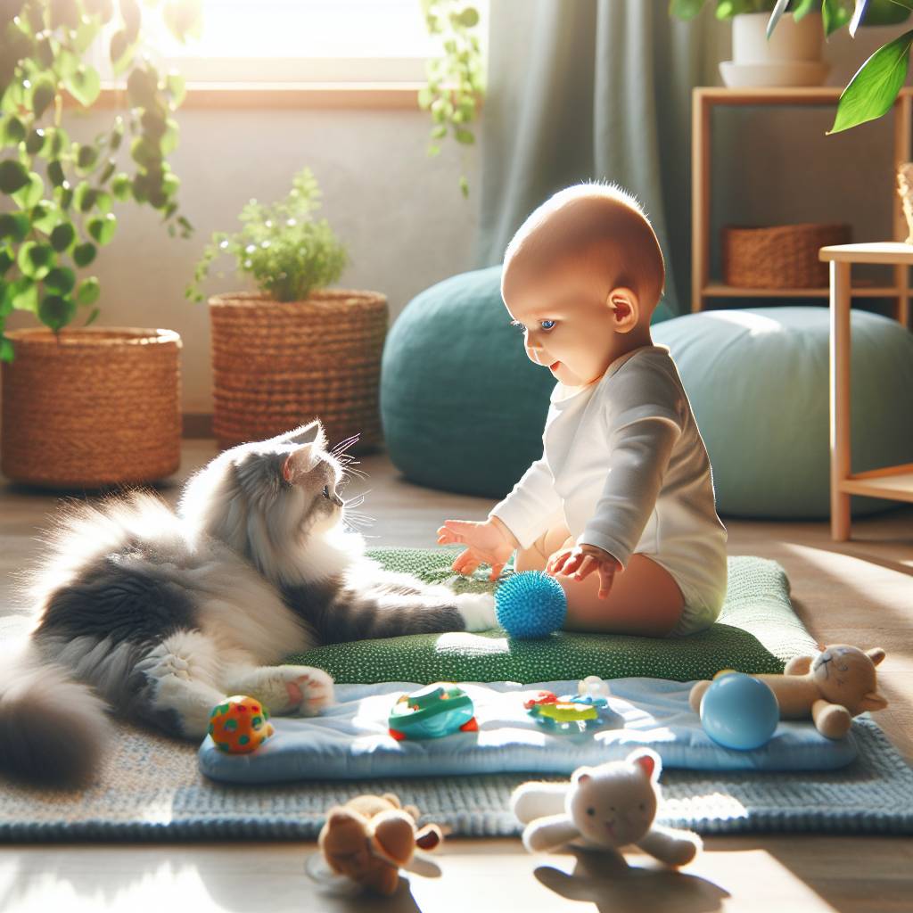 Katzen und Babys: Wie man eine harmonische Umgebung schafft