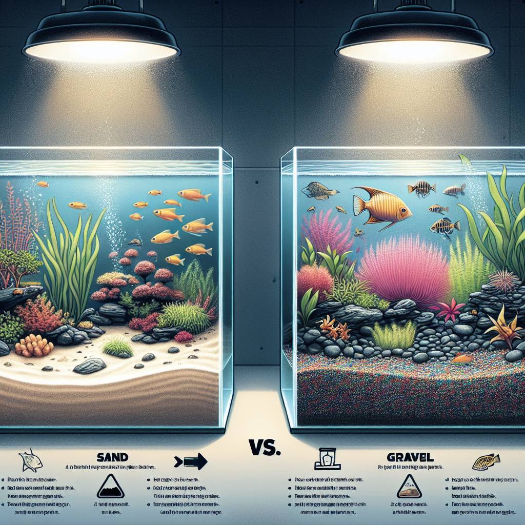 Kies vs. Sand: Die richtige Bodengrundwahl für Ihr Aquarium