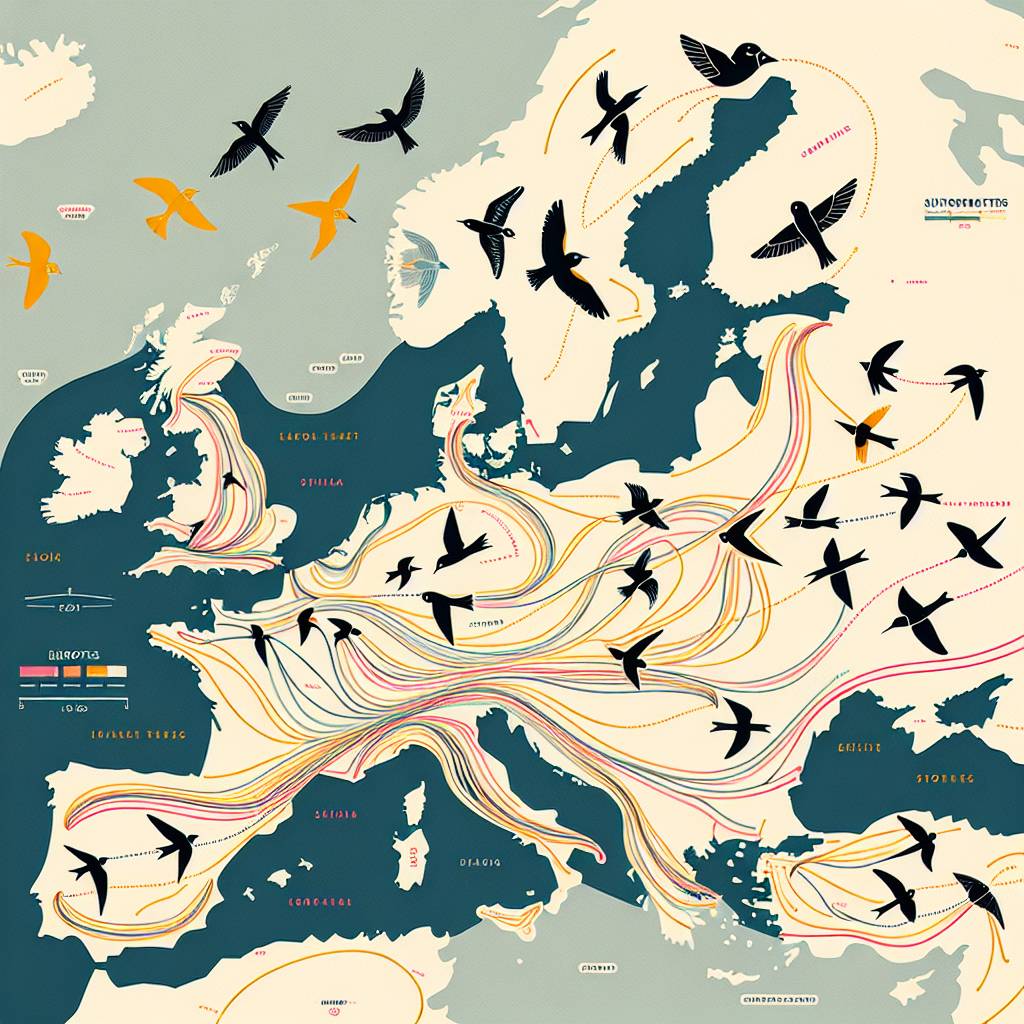 Die faszinierenden Migrationsrouten europäischer Vogelarten