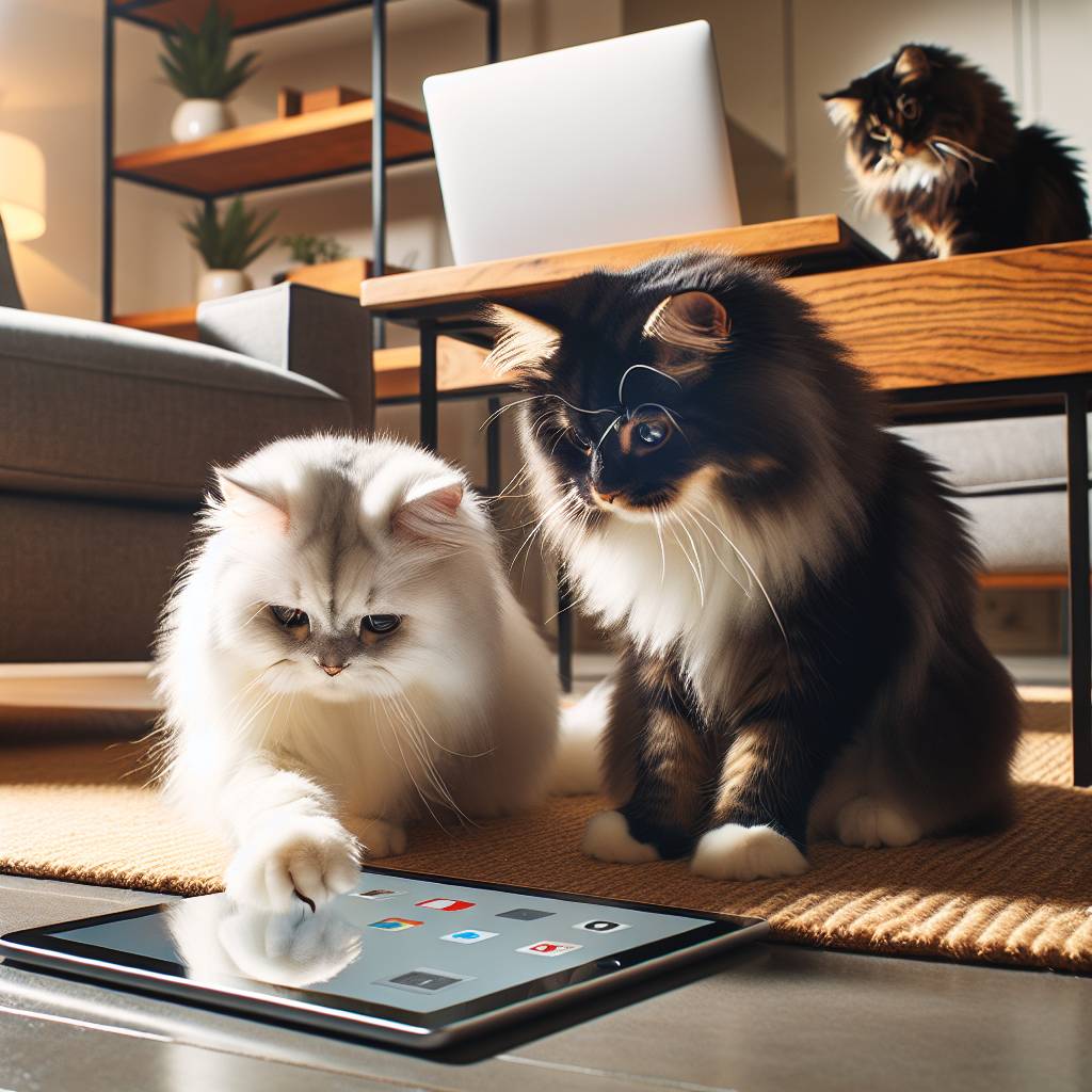 Katzen und moderne Technologie: Können Katzen Tablets benutzen?